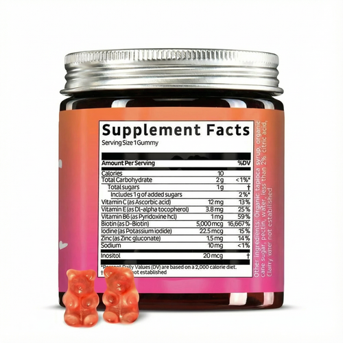 Femross Biotin Gummies for Hair Growth, Skin & Nails